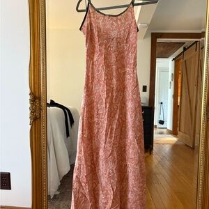 Realisation Par Pink Paisley Slip Dress